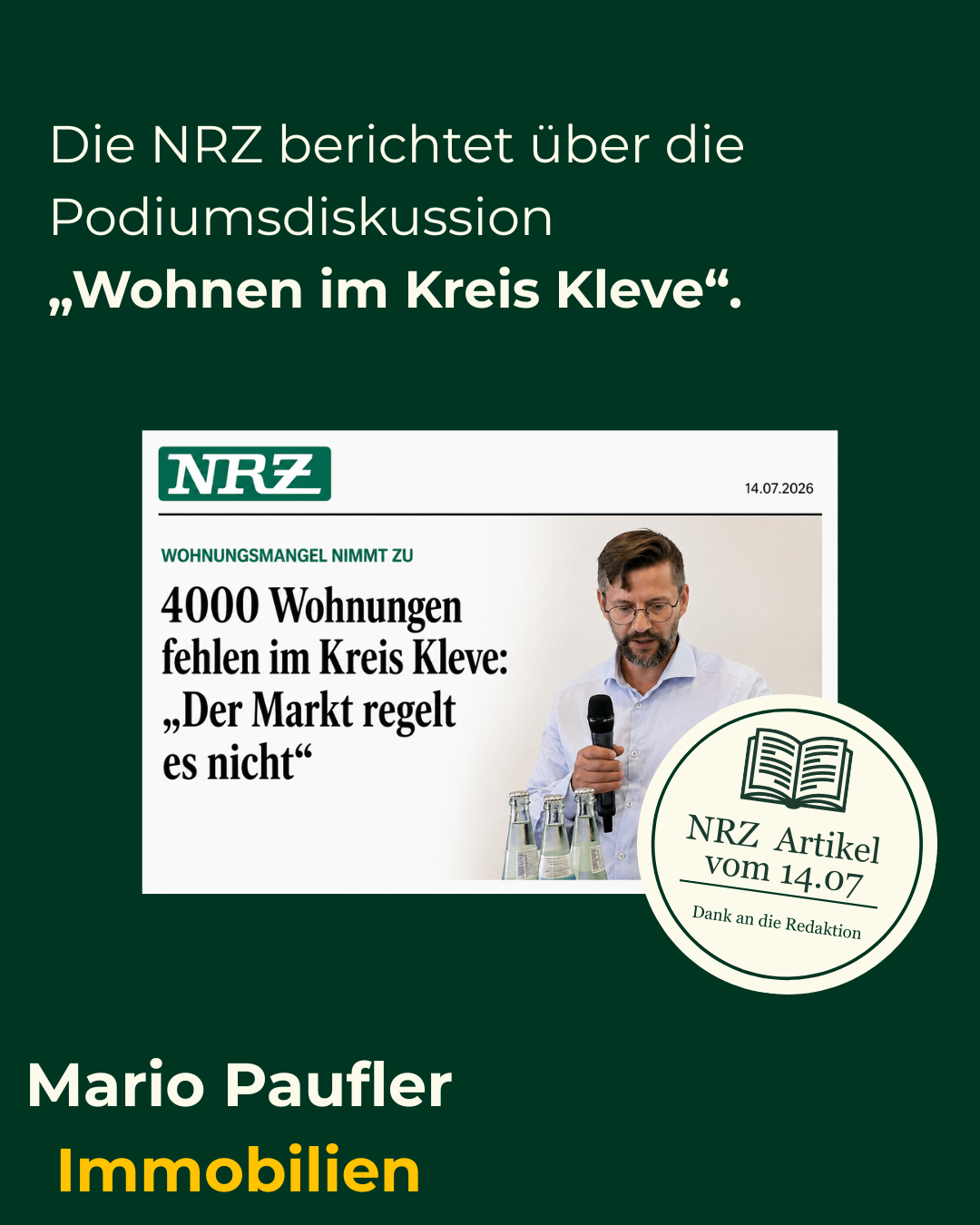 Podiumsdiskussion zum Wohnungsmarkt Wohnungen fehlen