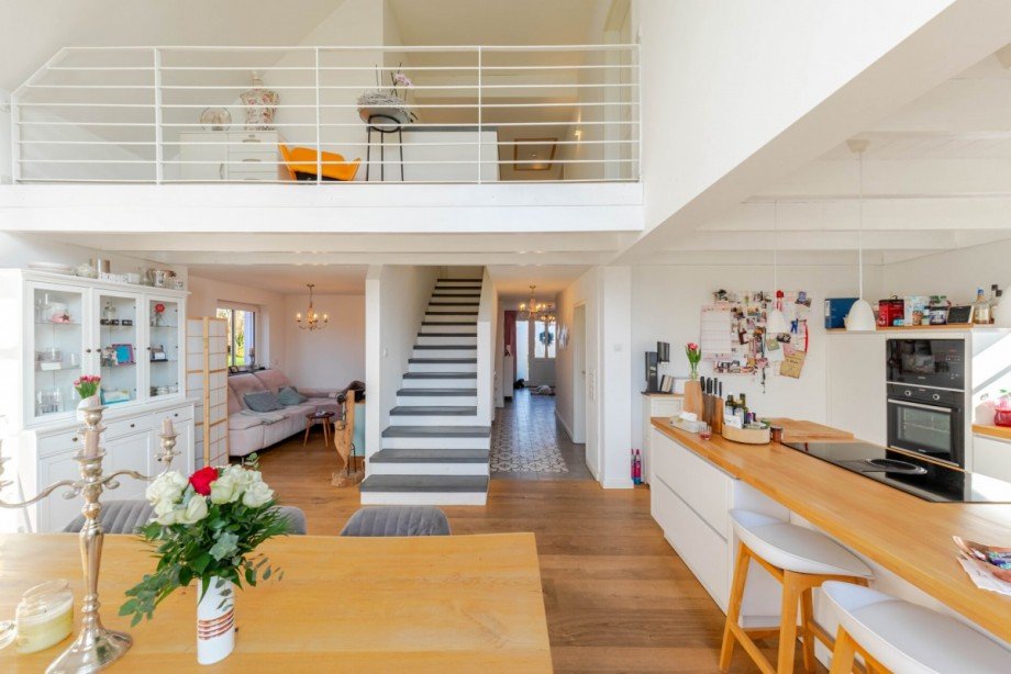 Treppenaufgang aus betonierten Stufen Einfamilienhaus Kevelaer