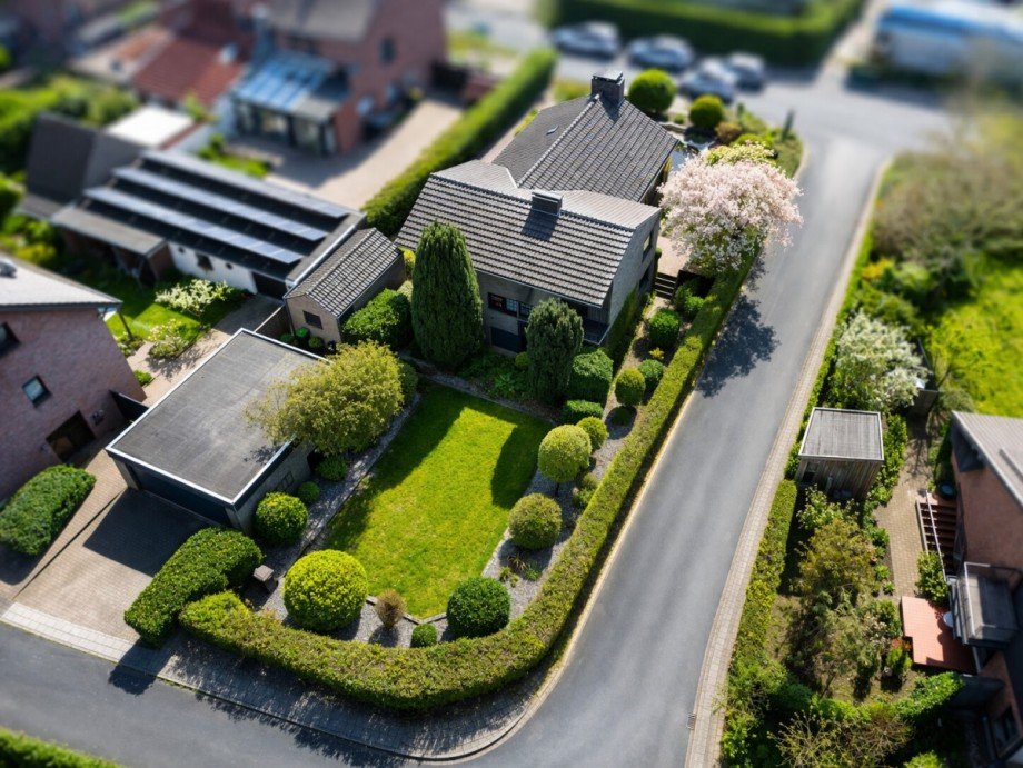 Vogelperspektive_Nordansicht_Doppelgarage Einfamilienhaus Goch