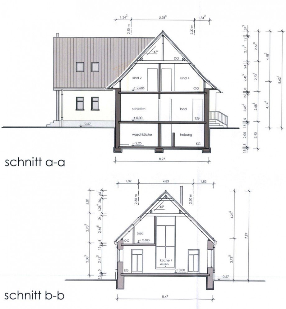 Schnittbilder 3 Einfamilienhaus Kevelaer