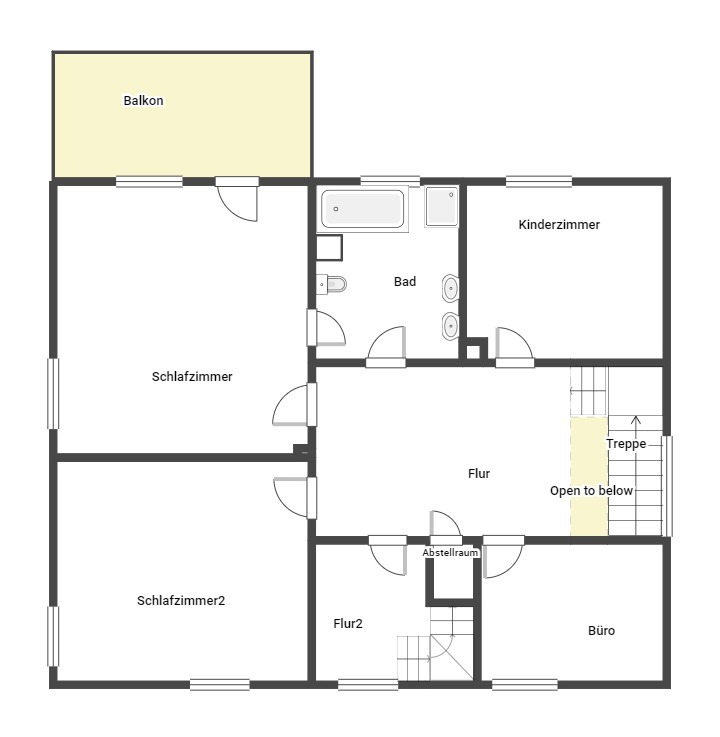 Haupthaus 1. Etage Villa Kamp-Lintfort