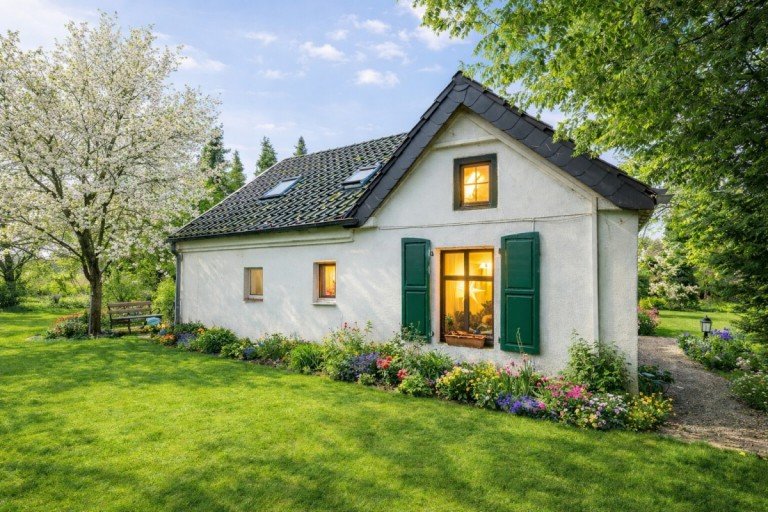 Au�enansicht (graphisch optimiert) Goch / Pfalzdorf Einfamilienhaus Ein Zuhause mit Freiheit - Wohnen und Arbeiten mit unverbaubarem Blick ins Gr�ne in Pfalzdorf