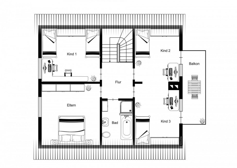 Obergeschoss Einfamilienhaus Goch