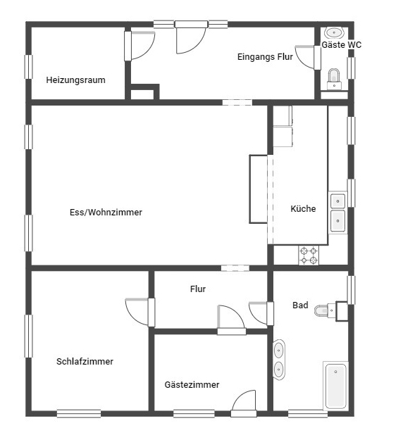 Grundriss Resthof Bedburg-Hau / Schneppenbaum