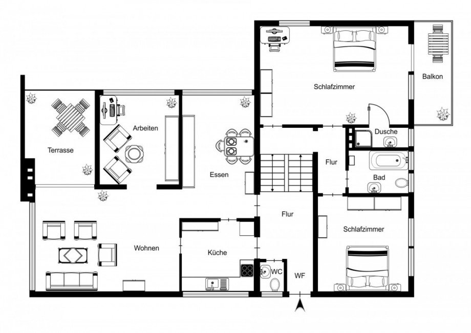 Erdgeschoss & Obergeschoss Einfamilienhaus Goch