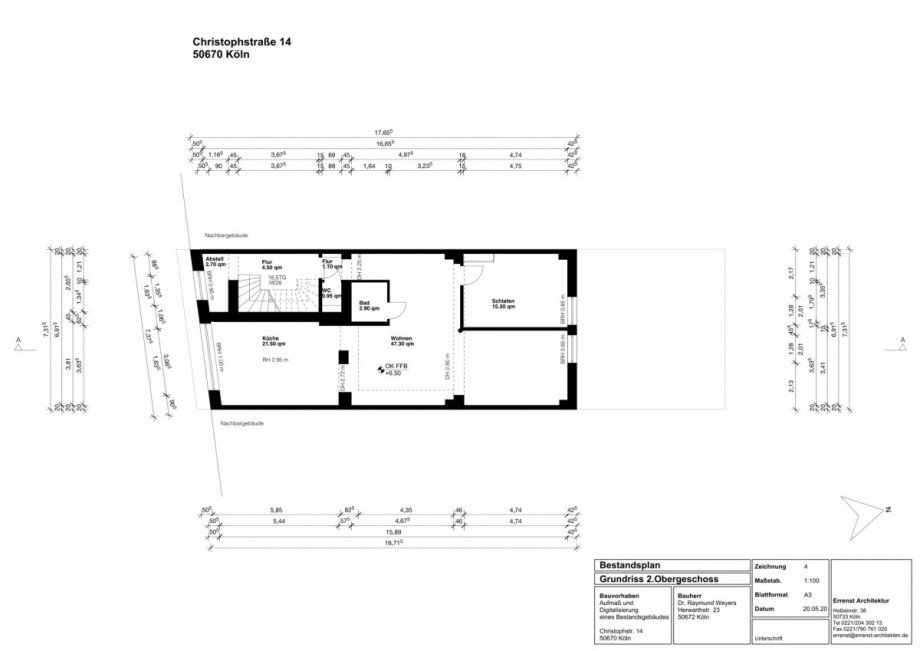 2. Obergeschoss Haus K�ln