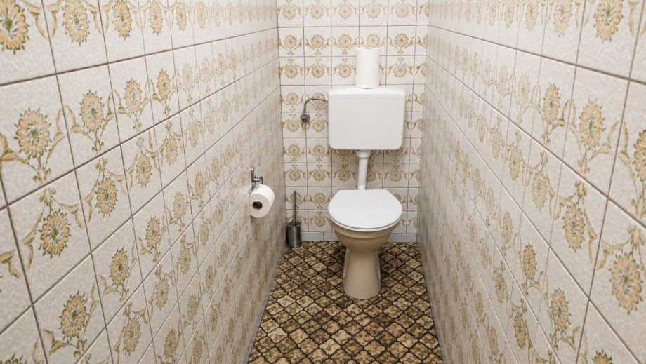 Eins von Zwei G�ste WC Gastronomie Goch