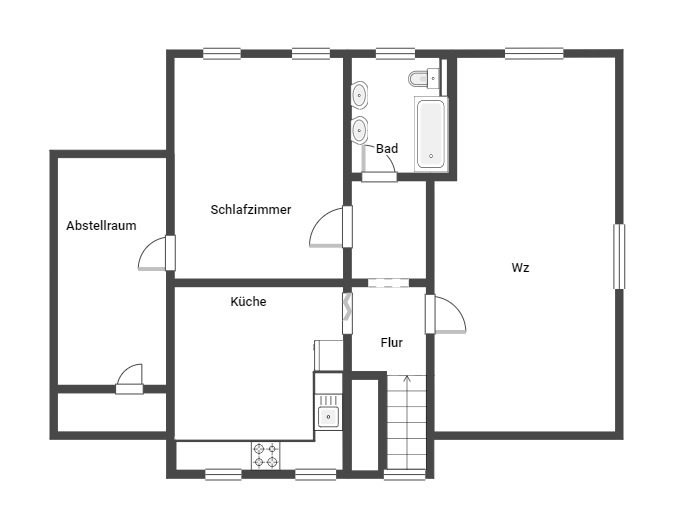 Haupthaus 2. Etage Villa Kamp-Lintfort