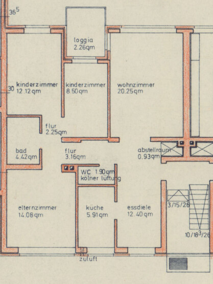 Grundriss_Wohnung Etagenwohnung Goch