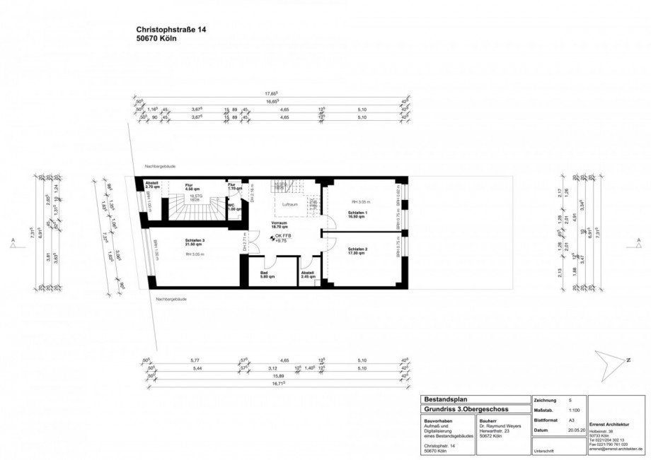 3. Obergeschoss Haus K�ln