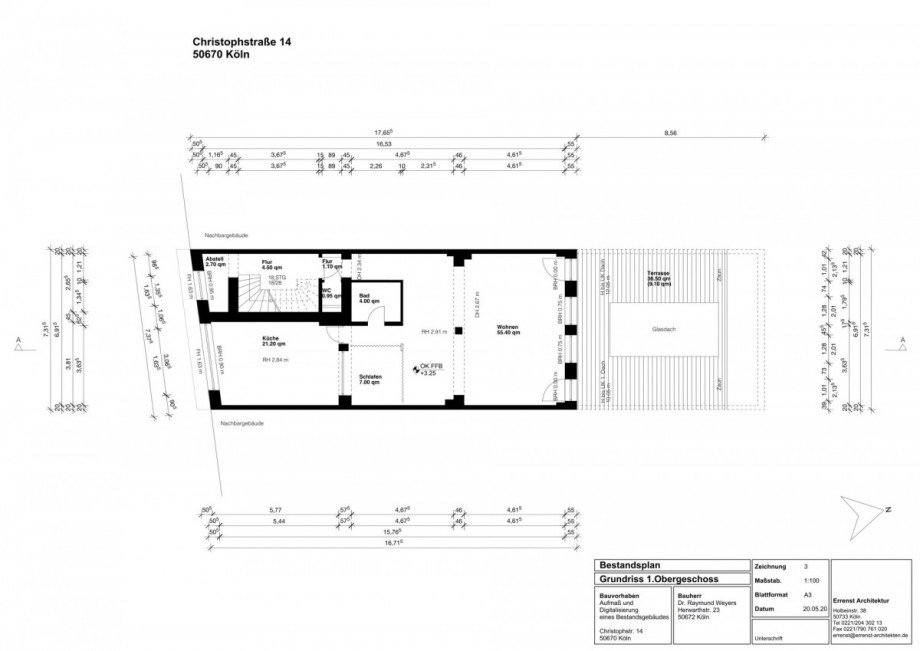 1. Obergeschoss Haus K�ln