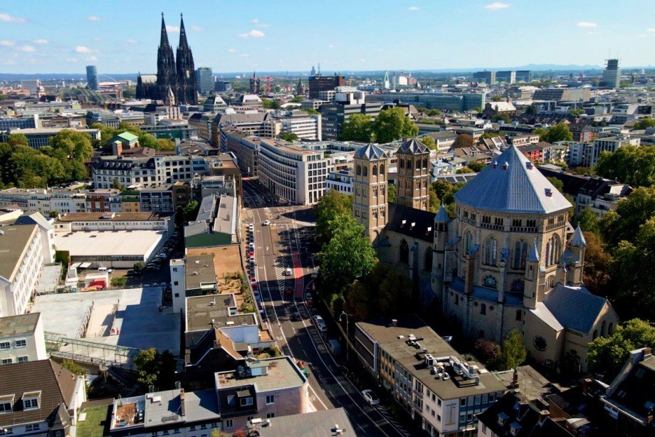 Luftaufnahme der Region Haus K�ln